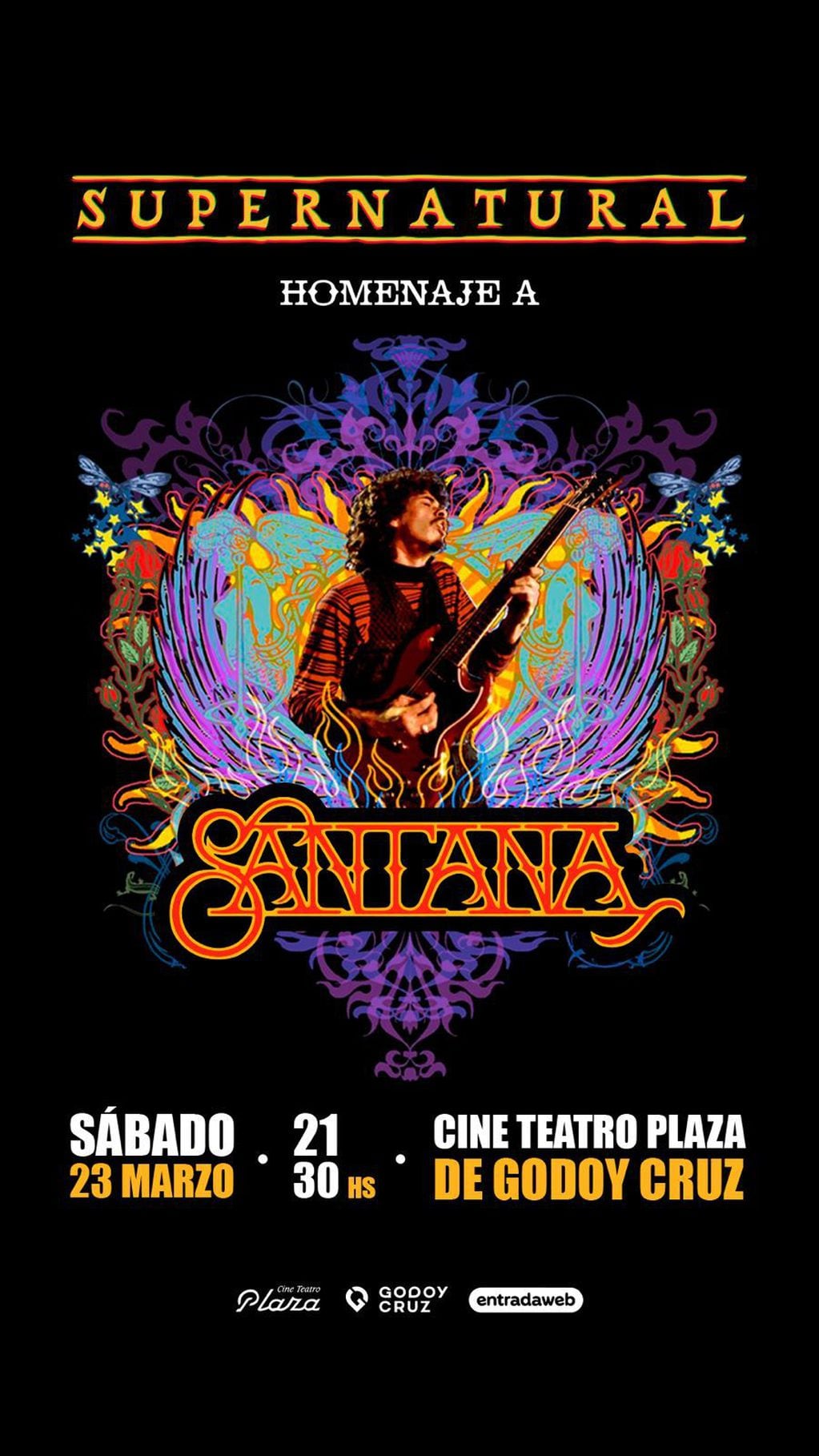 El concierto homenaje a Carlos Santana, este fin de semana, en el teatro Plaza.
