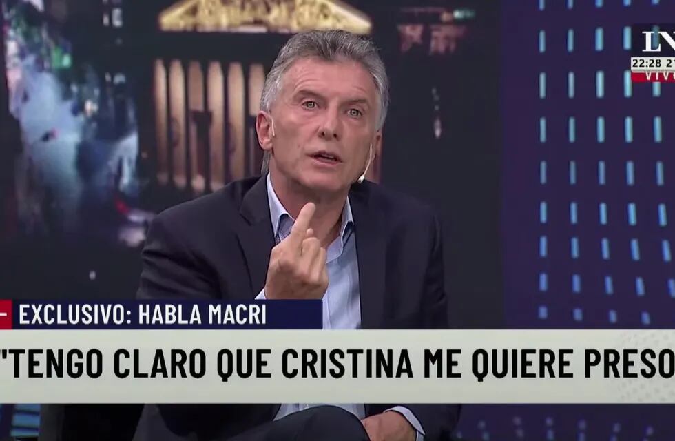 Mauricio Macri en LN+: "Tengo claro que Cristina me quiere preso" - Captura de video