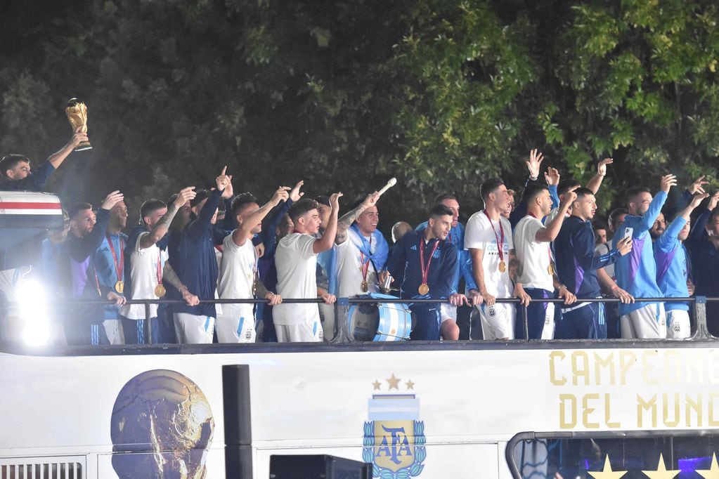 Así fue la llegada de la Selección Argentina al país. / Foto: Clarín