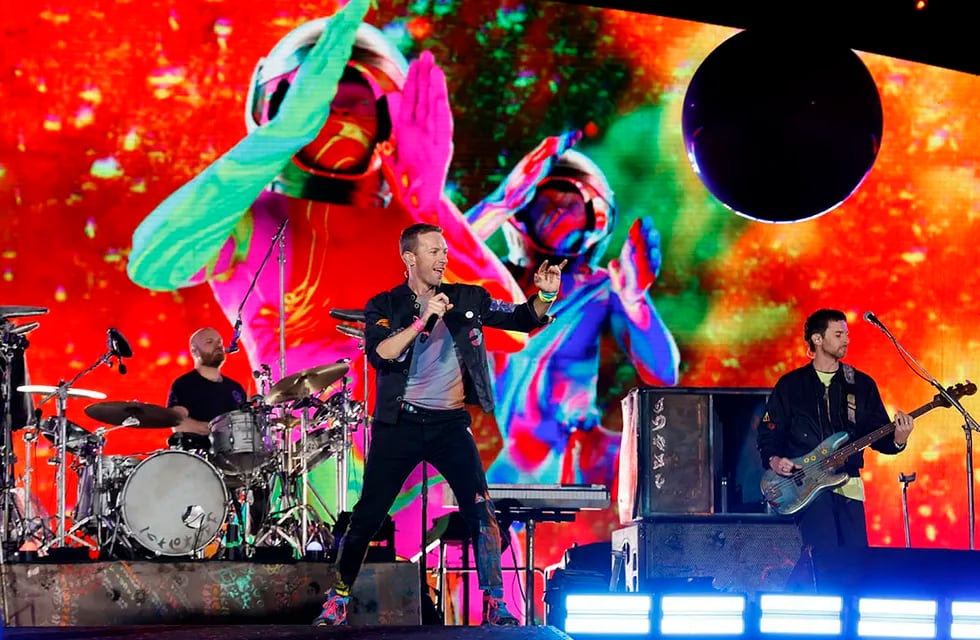 La banda británica Coldplay en Bogotá (Colombia)/ Foto: Mauricio Dueñas Castañeda