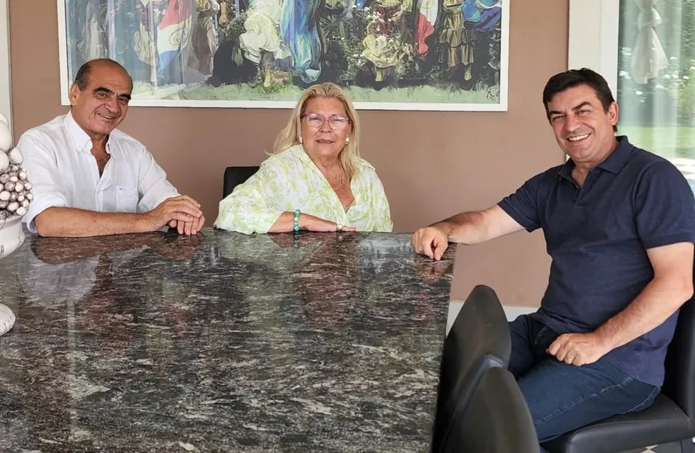 El ex legislador Gustavo Gutiérrez y Lilita Carrió (Coalición Cívica), se reunieron con Omar De Marchi (Pro)