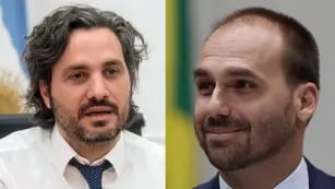 Santiago Cafiero y Eduardo Bolsonaro