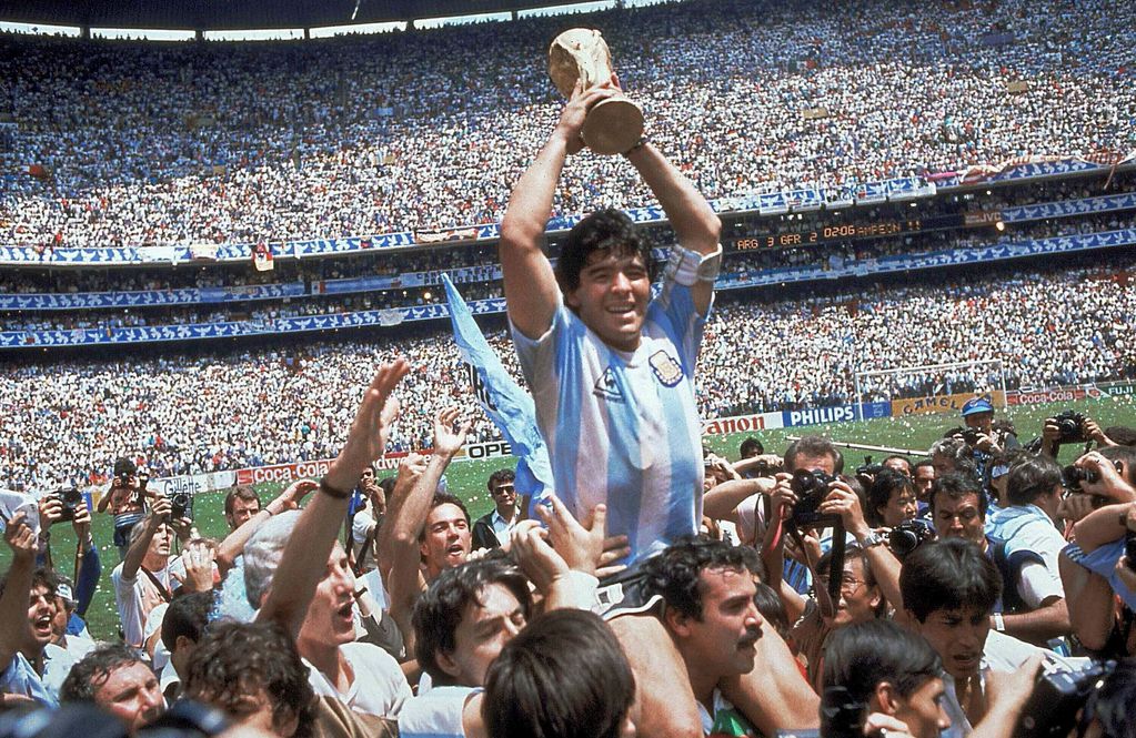 El maravilloso Diego Armando Maradona, campeón mundial 1986. (Archivo AP)