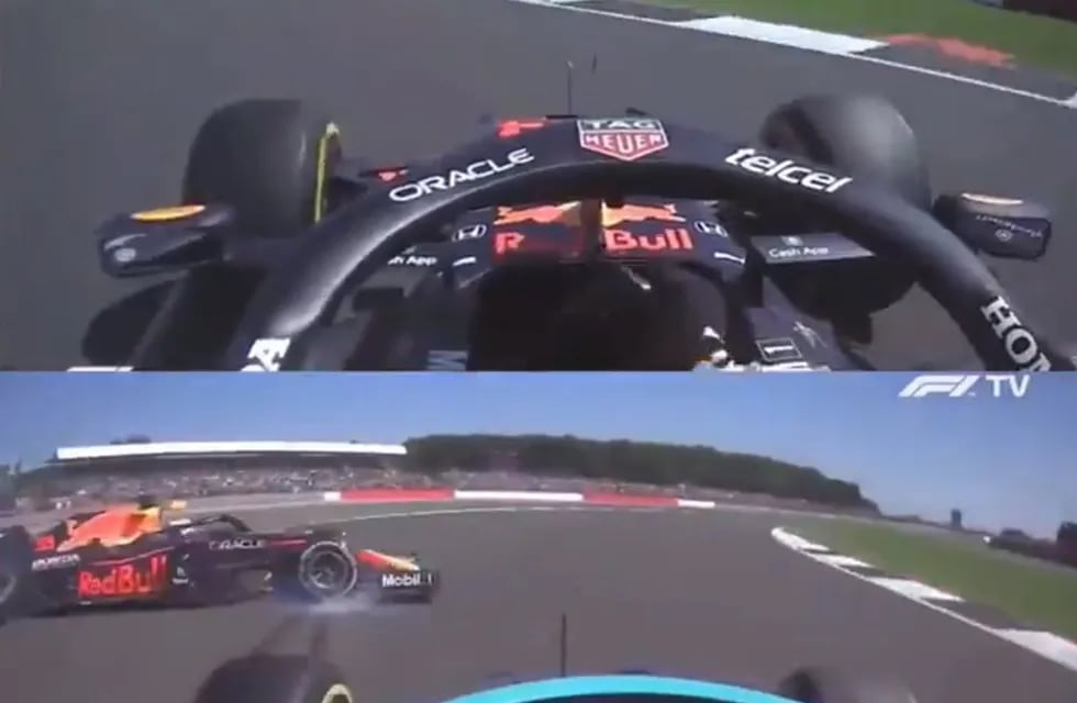 Lewis Hamilton y Max Verstappen se tocaron en el arranque del Gran Premio de Gran Bretaña de Fórmula 1. Revivilo desde el Red Bull del Holandés y el Mercedes del británico.
