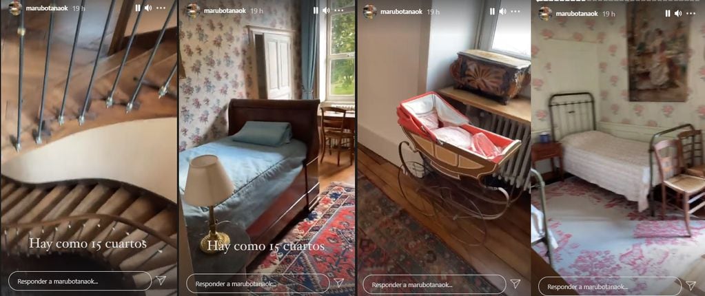 Maru Botana está varada en un castillo de Francia y mostró la propiedad en Instagram