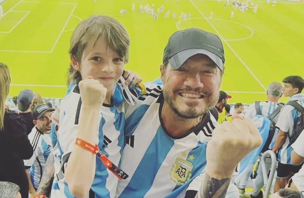 Marcelo Tinelli y su hijo festejaron el pase a la final de la Selección Argentina / Instagram
