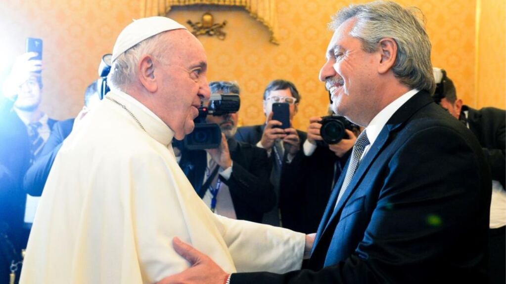 El Papa Francisco recibirá mañana a Alberto Fernández. Gentileza: Perfil.