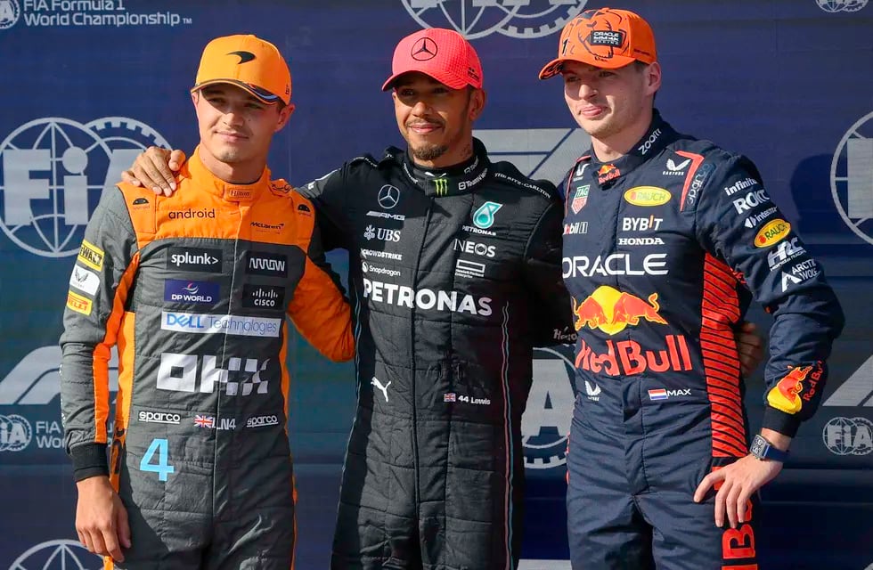 Lando Norris, Lewis Hamilton y Max Verstappen, los destacados de la clasificación de la Fórmula 1 hacia el GP de Hungría. / EFE