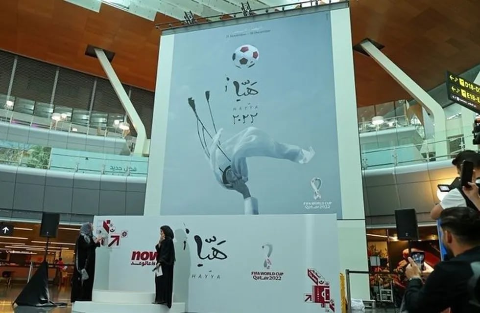 Presentaron el póster oficial para Qatar 2022. / Gentileza.