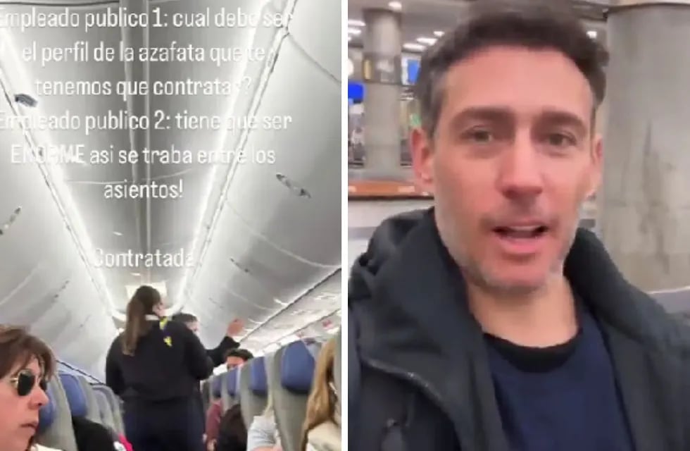 Un pasajero filmó a una azafata de Aerolíneas Argentinas, se quejó por su peso y terminó repudiado