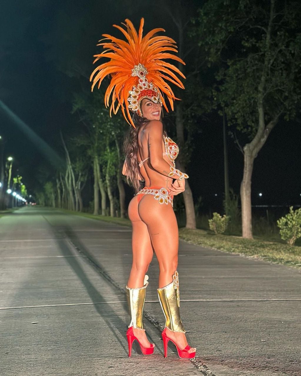 Sol Pérez deslumbró con su vestuario para el carnaval.