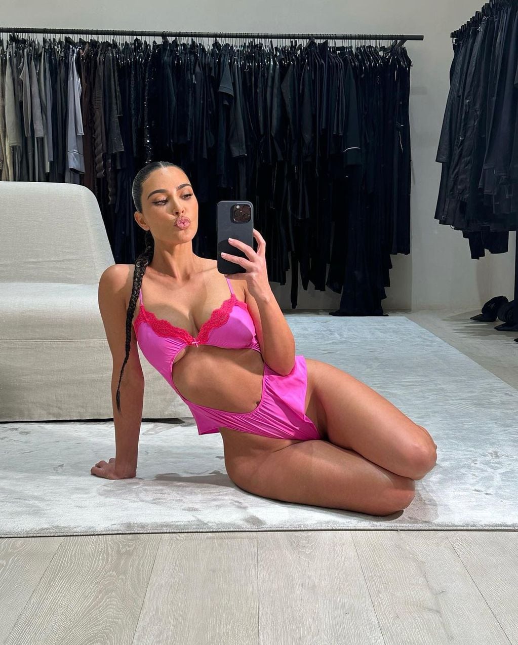 Kim Kardashian, en lencería