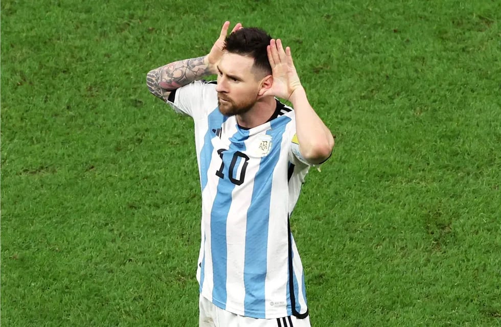 Lionel Messi y el festejo del 2 a 0 ante Países Bajos, por cuartos de final de Qatar 2022. (Prensa Fifa).