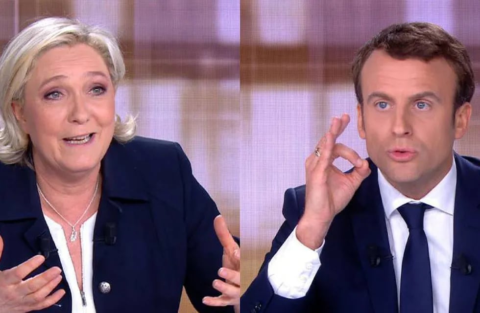 Le Pen y Macron