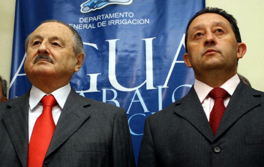 Eduardo Frigerio, ex titular de Irrigación junto al ex gobernador Celso Jaque.