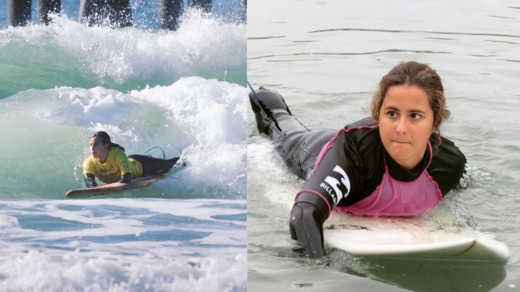 Sarah sigue practicando surf y quiere llegar a competir en los juegos paraolímpicos.