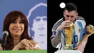 Cristina Kirchner y Lionel Messi