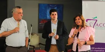 Eduardo Sancho, Nicolás Vicchi y Laura Carbonari
