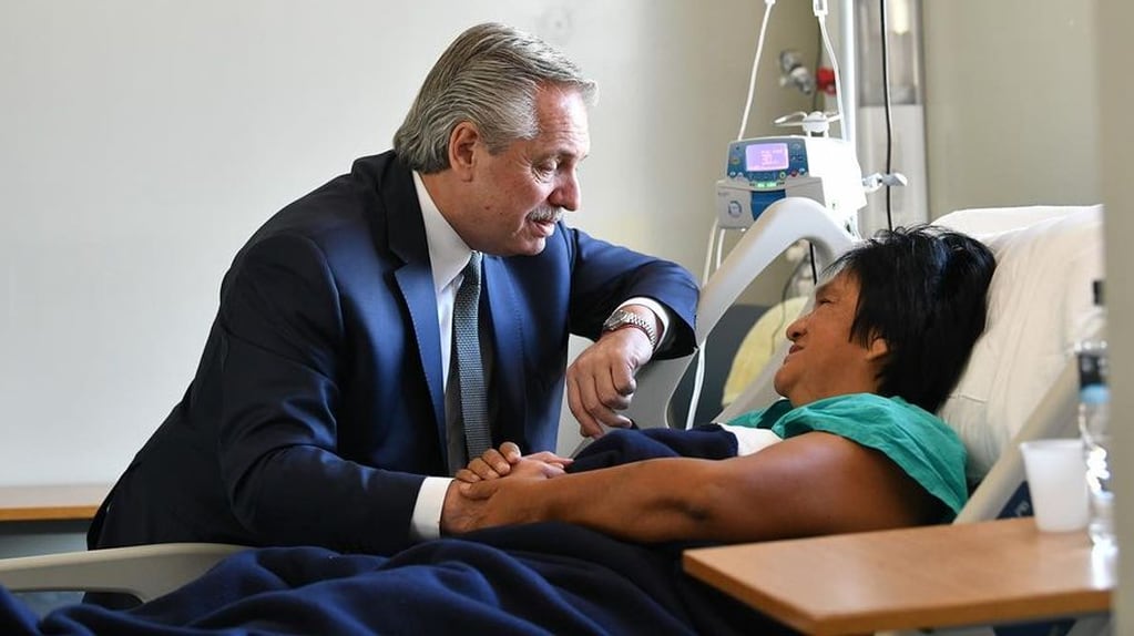 El presidente Alberto Fernández visitó a la dirigente Milagro Sala en Jujuy.