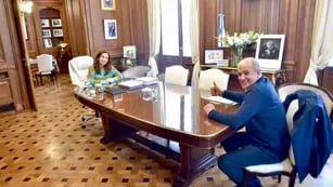 Cristina Kirchner reunida con Pablo Zurro, Intendente de Pehuajó