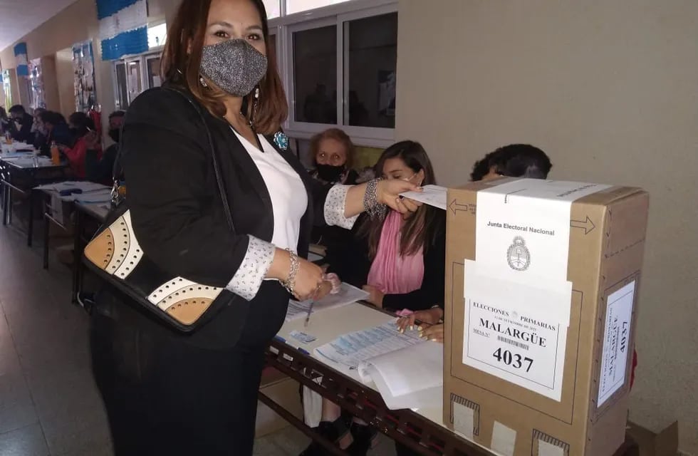 Silvina Camiolo fue candidata a concejal de Malargüe. / gentileza