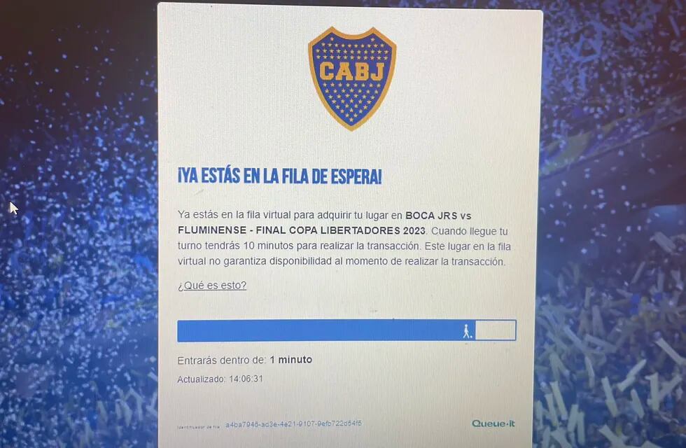 Muchos hinchas de Boca indignados por la aplicación soy socio para sacar entradas la para la gran final de la Copa Libertadores. / Gentileza.