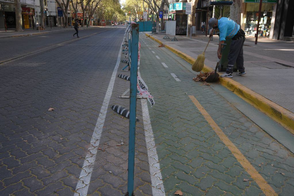 Hoy quedará inaugurado un nuevo tramo de la ciclovía de calle San Martín, en Ciudad. / José Gutiérrez