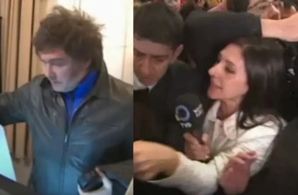 Caótica votación de Milei. Foto Captura: TV Pública