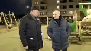 Vladimir Putin en Mariúpol