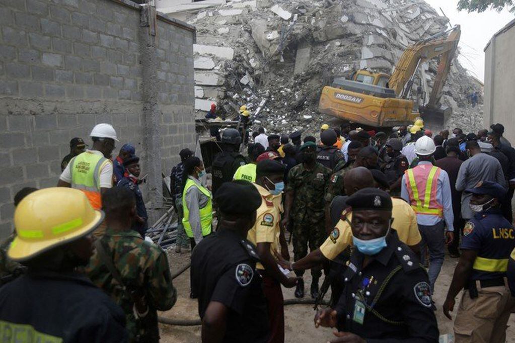 Derrumbe de edificio en Nigeria