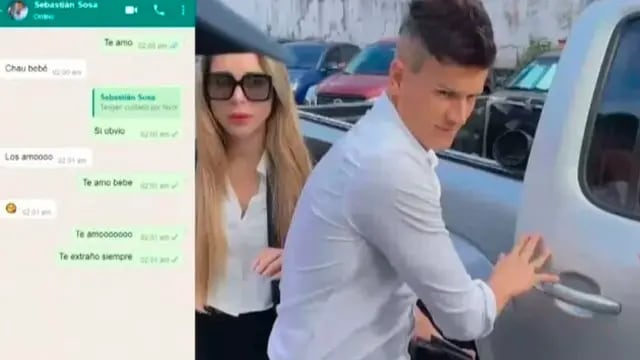 Los mensajes de WhatsApp que Sebastián Sosa le mandó a su esposa la noche del presunto abuso sexual
