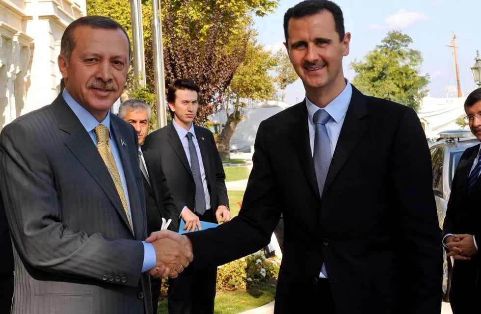 Recep Erdogan y Bashar Al Assad, presidentes de Turquía y Siria respectivamente.