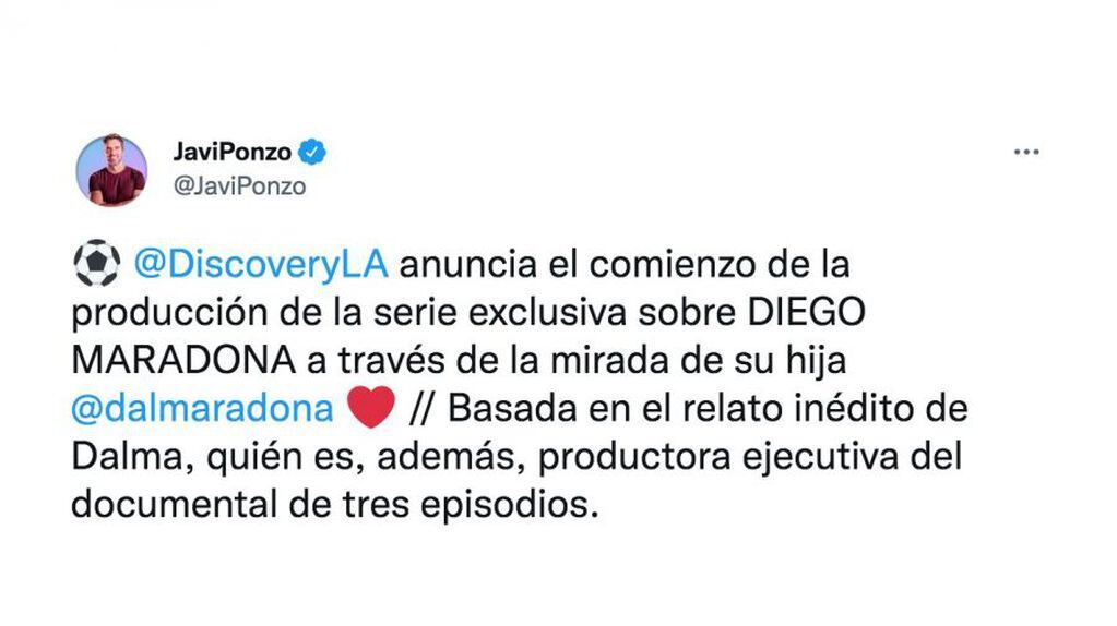 Dalma Maradona hará su propia serie documental sobre la vida de Diego Armando Maradona