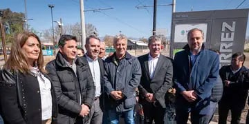 Preparativos para la futura inauguración del tren en Mendoza