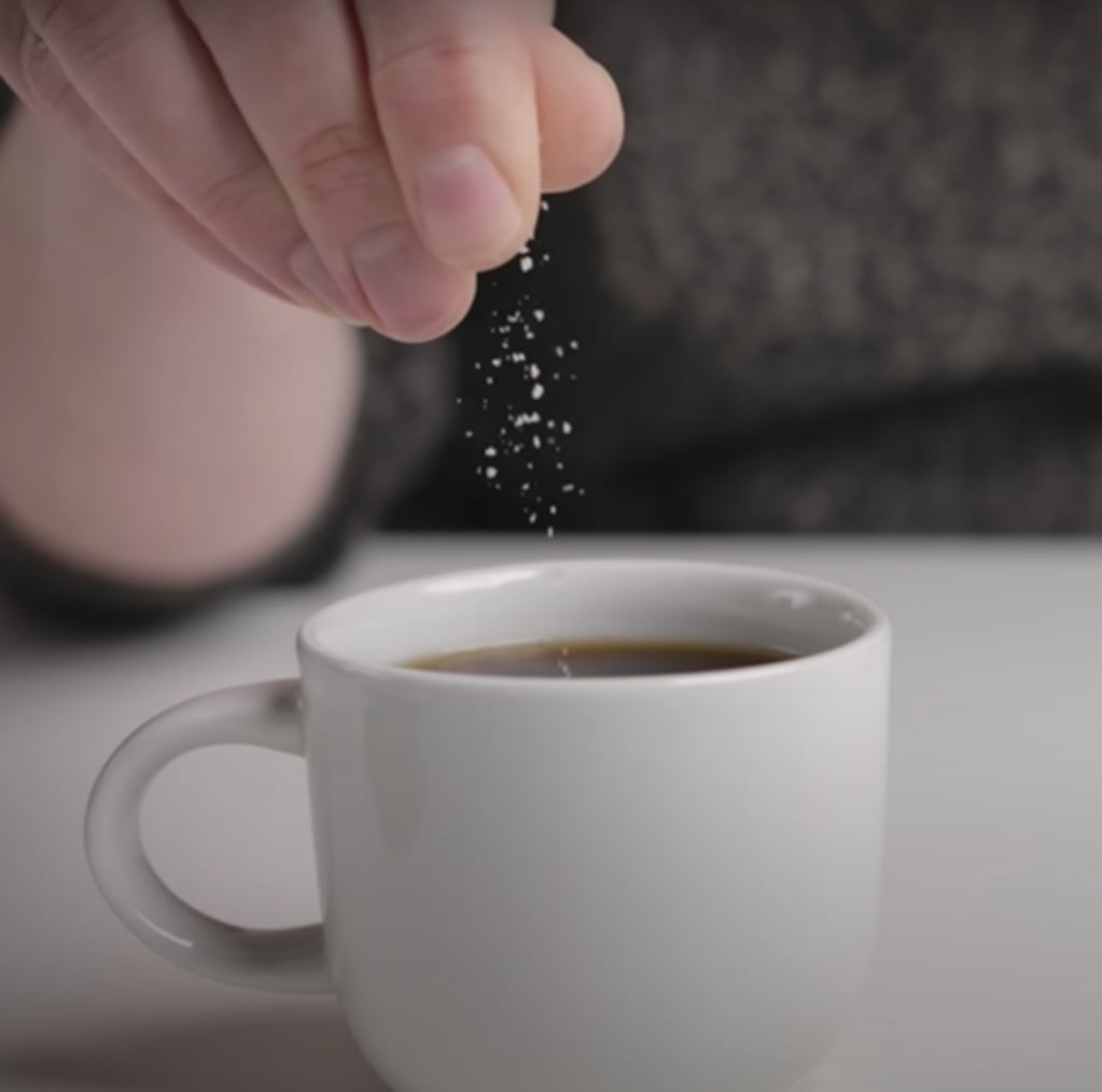 Nuevo ingrediente para el café: una pizca de sal.