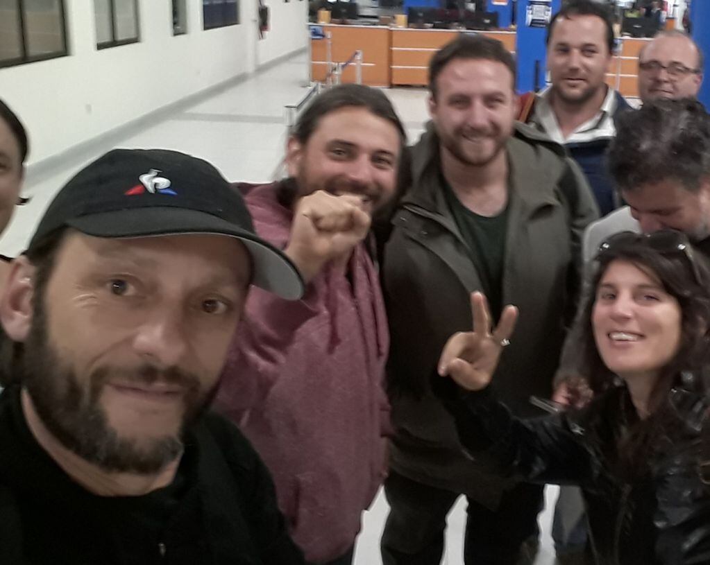 Garciarena, con Grabois cuando viajaron a Bolivia a fines de 2019.