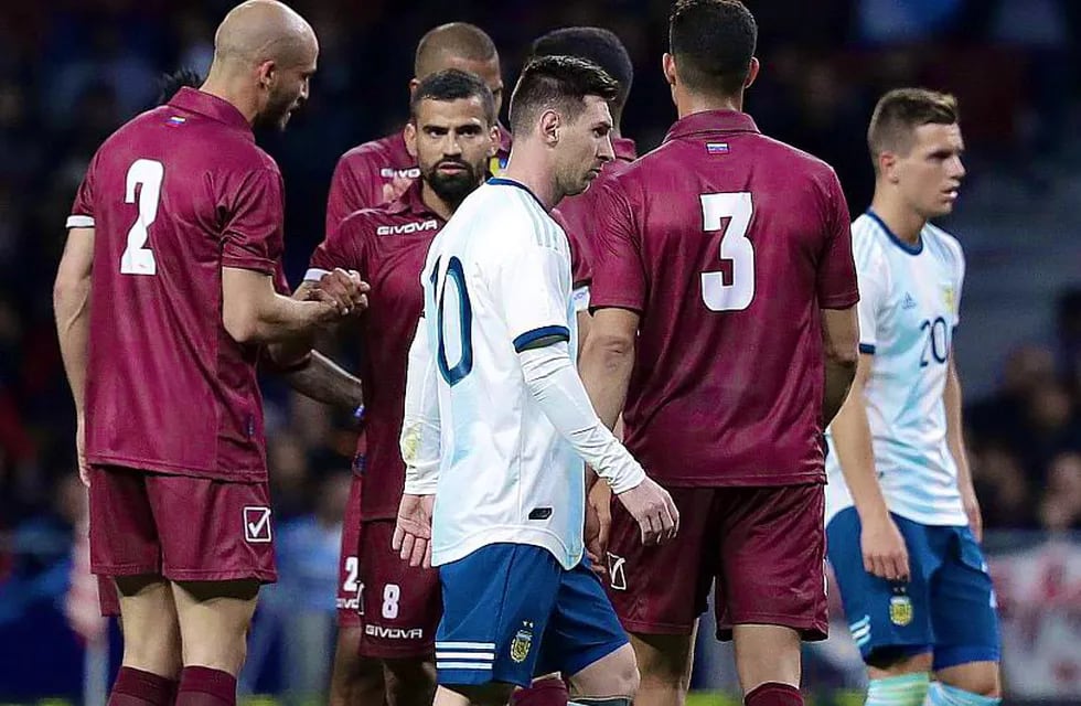 Las dos victorias de Venezuela sobre Argentina en Eliminatorias, estuvo en cancha Lionel Messi. / Gentileza.