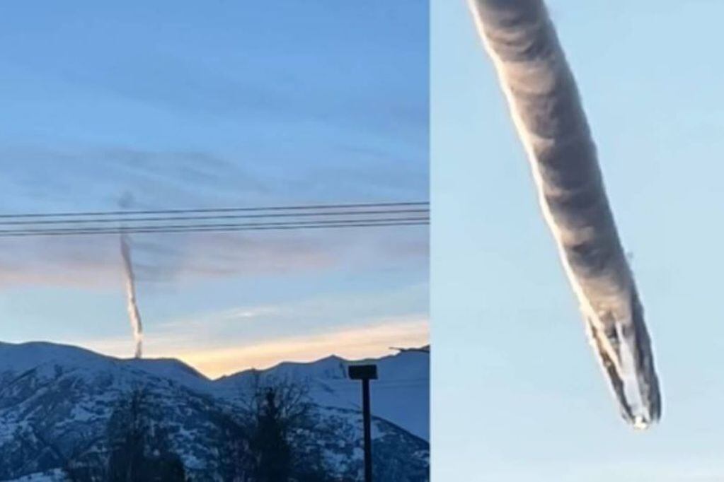Difunden impactantes imágenes de un supuesto OVNI previo a estrellarse en una montaña de Alaska. / Foto: Gentileza