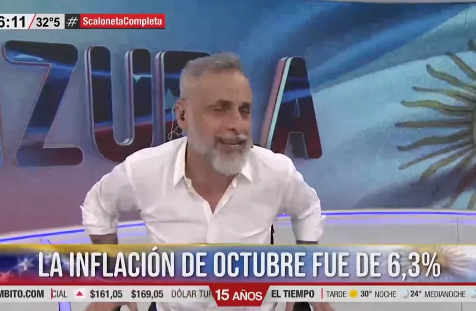 A pura risa: el anuncio de Jorge Rial en C5N sobre la inflación (Captura TV)