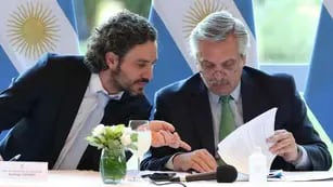 El canciller Santiago Cafiero y el presidente Alberto Fernández