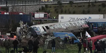 Accidente de trenes en Grecia