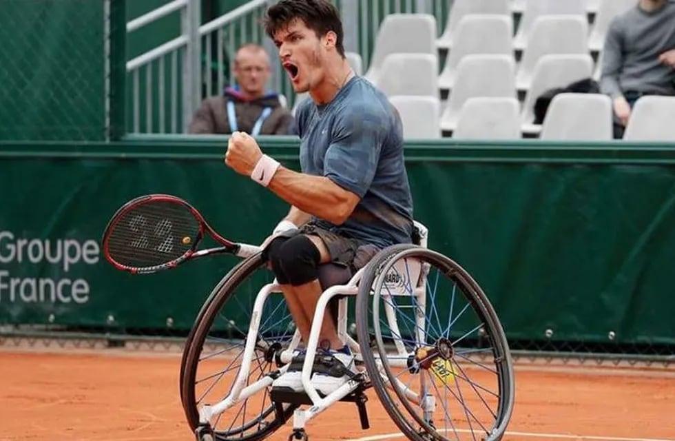 Gustavo Fernández, en otra final del tenis adaptado en Roland Garros