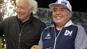 Guillermo Coppola y Diego Maradona