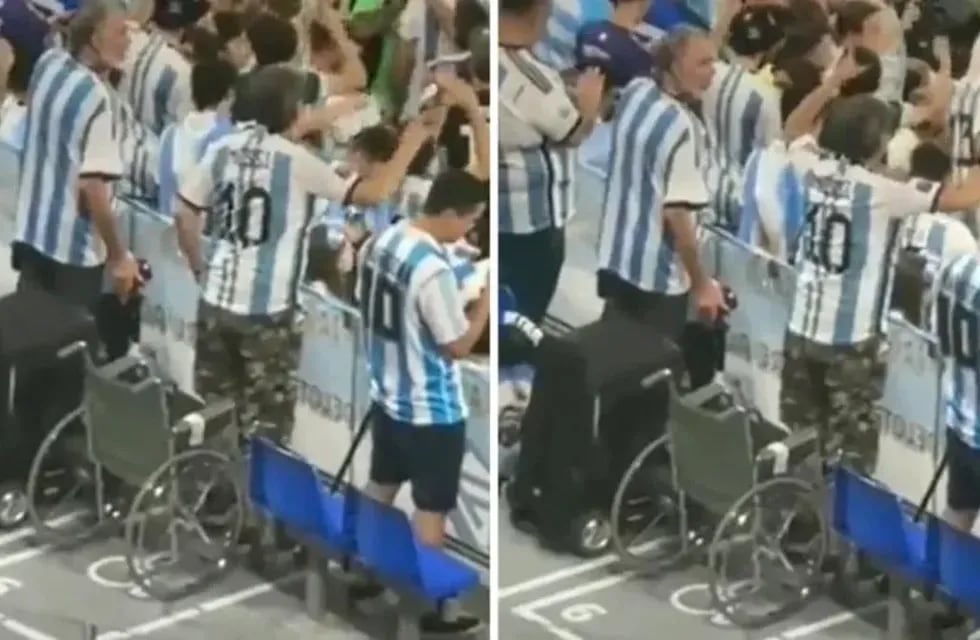 La verdadera historia de por qué el hincha argentino festejó de pie emocionó a los usuarios.