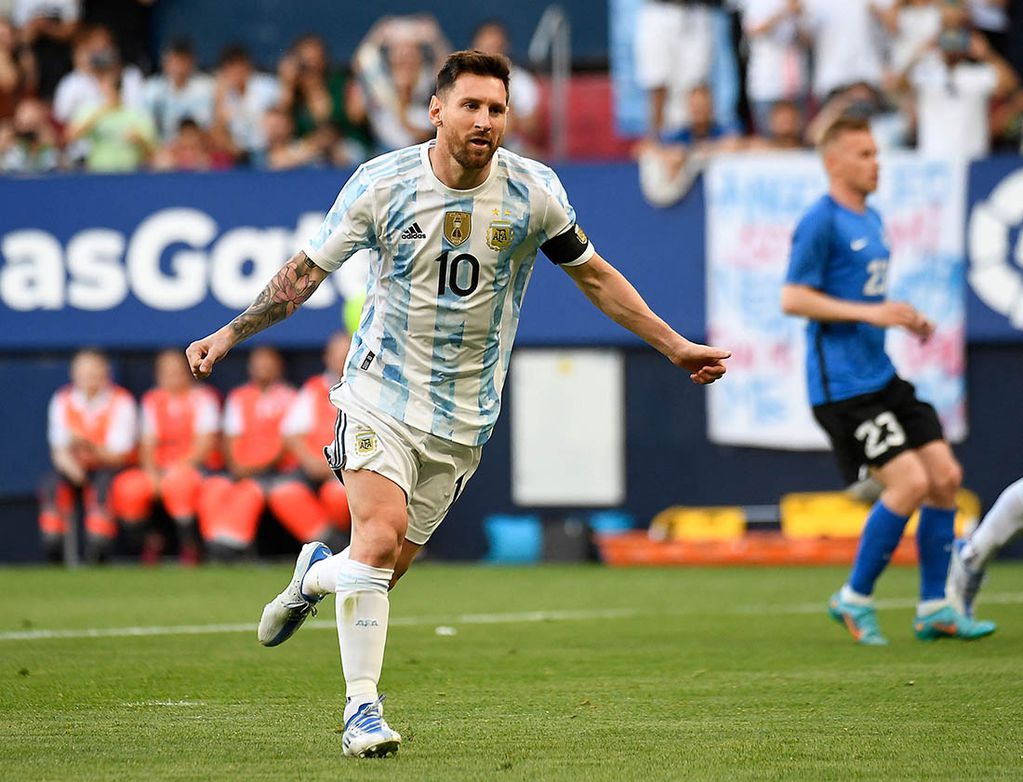 Messi, la gran figura de la Selección Argentina. 