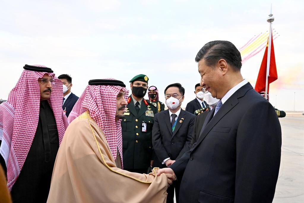 Xi Jinping arribó a Arabia Saudita
