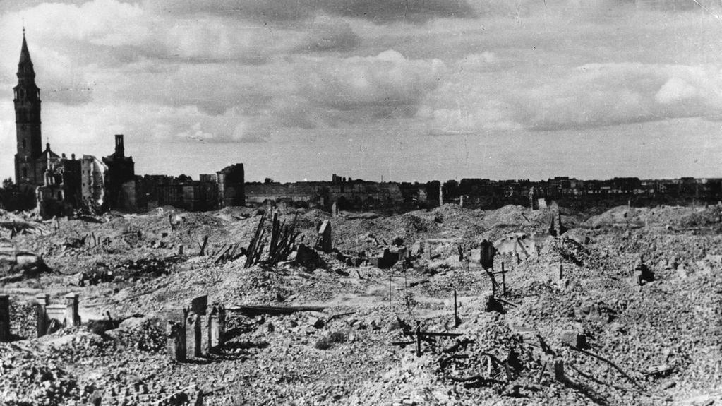 Así quedó Varsovia tras la Segunda Guerra Mundial.