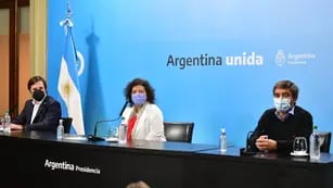 Carla Vizzotti, Nicolás Kreplak y Fernán Quirós