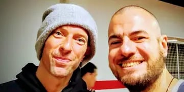 Es de Mendoza, se metió al show de Coldplay sin un peso y logró conocer a Chris Martin: cómo lo hizo. Foto: Gentileza Marcos Dell'Agnola