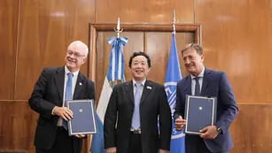 Rodolfo Suárez firmó acuerdos de intención con la FAO.